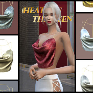 Sequin Halter Top