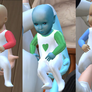 Tenue de bébé cœur Enki