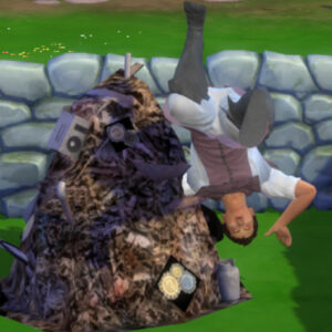 TS3 Tas d'ordures comme benne à ordures