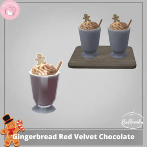 Pain d'épices, chocolat velours rouge