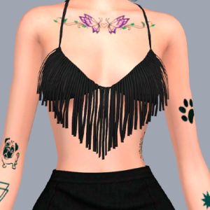 Tatouages chiens papillons