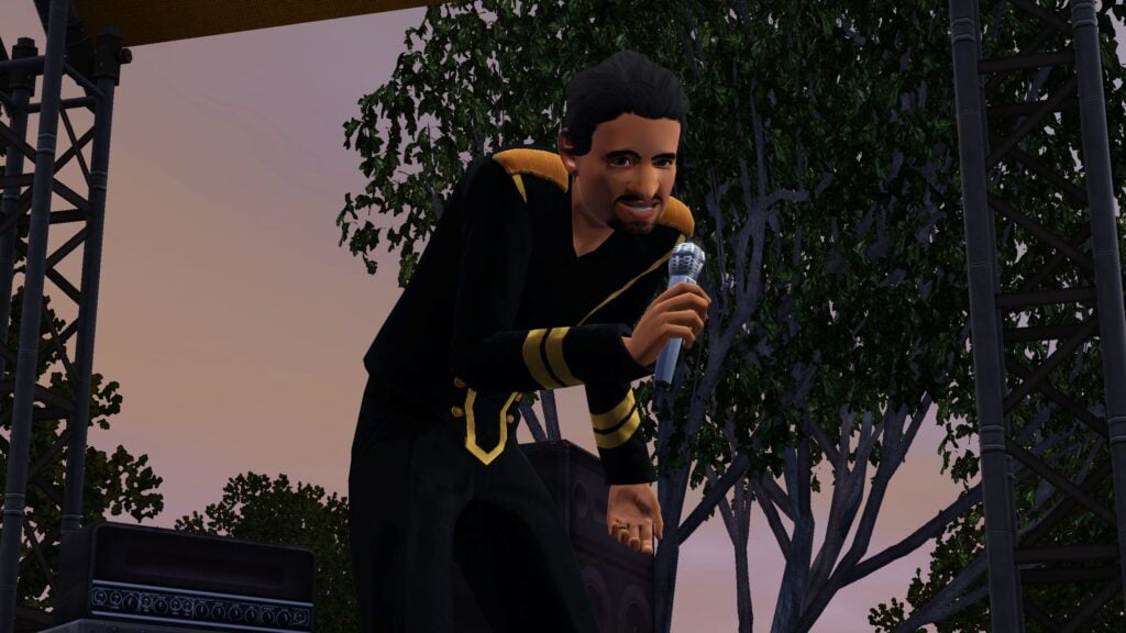 Les chanteurs des Sims 3 Showtime