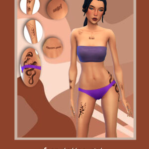 Set de tatouage de la peur