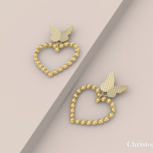 Boucles d'oreilles Flutter