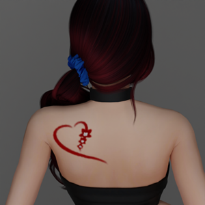 Tatouage du cœur de la Saint-Valentin