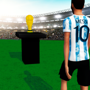 Le trophée de la coupe du monde