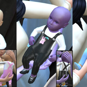 Tenue de bébé en salopette Freezerbunny