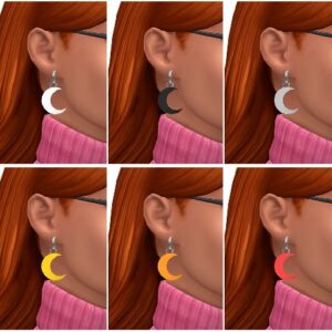 LUNA - ensemble de boucles d'oreilles pour adultes
