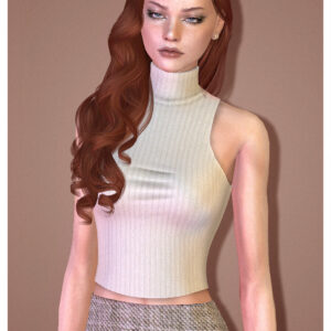 Col montant sans manches - KnitTop