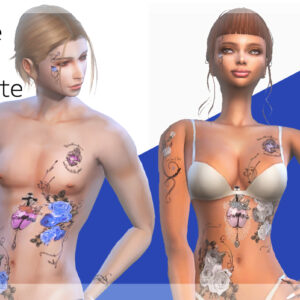 MariaRoseTatoo-Blue&White