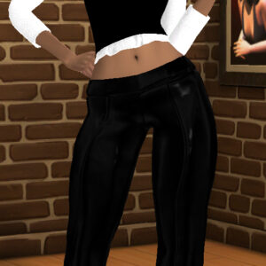 Pantalon en cuir Mia