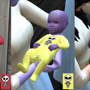 Tenue de bébé squelette