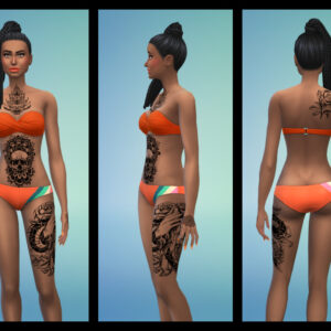 Roses et Mandalas - Ensemble de tatouages