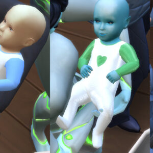 Tenue de bébé en forme de cœur