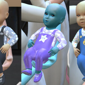 Salopette mixte ensemble 1 tenue bébé