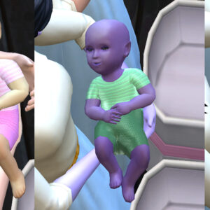 Tenue d'été rayée pour bébé