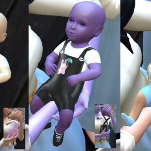 Salopette Freezerbunny version été tenue bébé