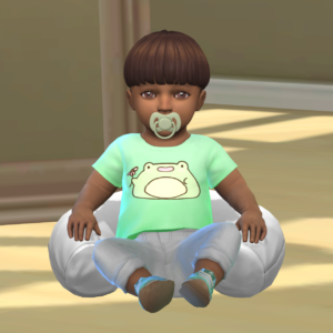 Coiffure de bébé avec coupe au bol