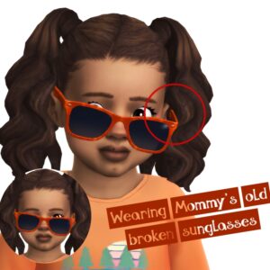 Lunettes de soleil cassées