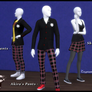 Persona 5 : Shujin Academy - Bas d'uniforme (jupe + pantalon)