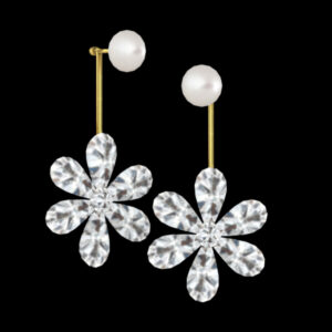 Boucles d'oreilles fleur de perle