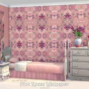 Papier peint Roses roses