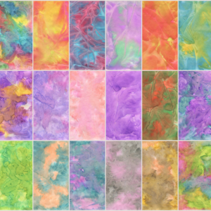 Peintures à l'aquarelle surgelées