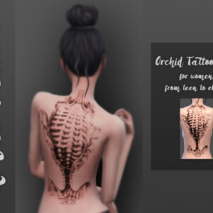 Tatouage Orchidée n°17