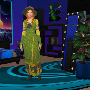 Chapeau et robe d'herbologue