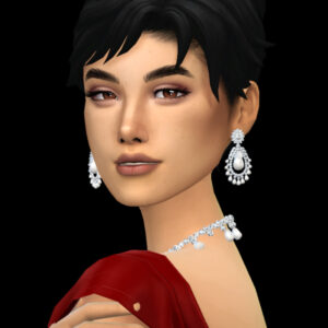 Boucles d'oreilles victoriennes en perles