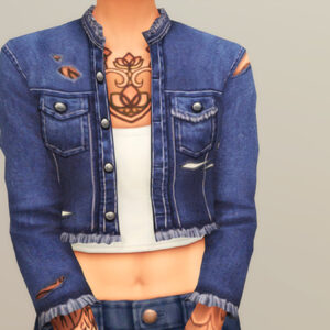 Veste en jean 2020 F II (Débardeur)
