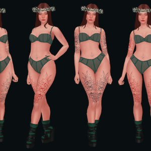 Tatouage bras fleurs