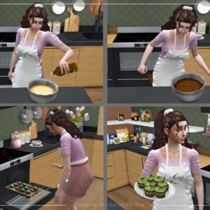 Cupcakes de la machine à cupcakes dans le four