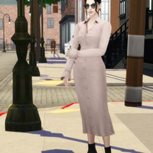 Robe chemise Hazel - Autumn City