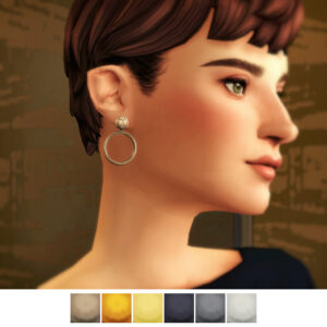 Boucle d'oreille anneau - Pour Audrey IV