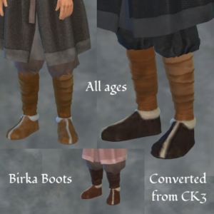 CK3 Birka Footwear x 2
