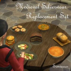 Set de remplacement pour l'argenterie médiévale