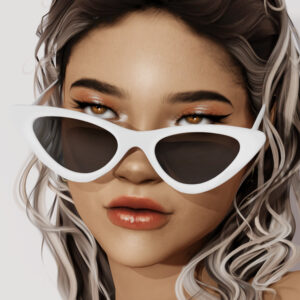 Lunettes de soleil bleu profond