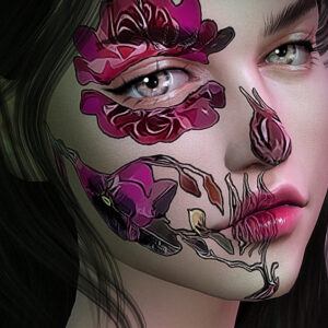HalfSkull Floral