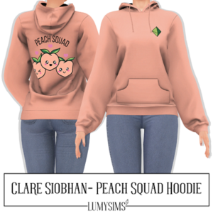 SWEAT À CAPUCHE PEACH SQUAD