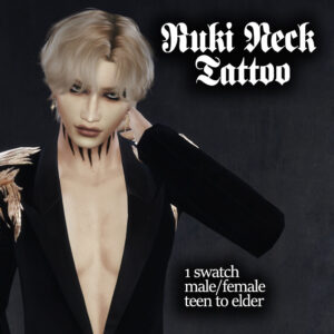 Ruki The Gazette Neck Tattoo
