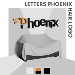FinJingSims - Lettres Phoenix Hair Logo