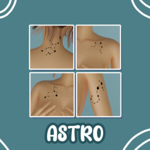 ASTRO ♡ une collection de tatouages du zodiaque par peachyfaerie