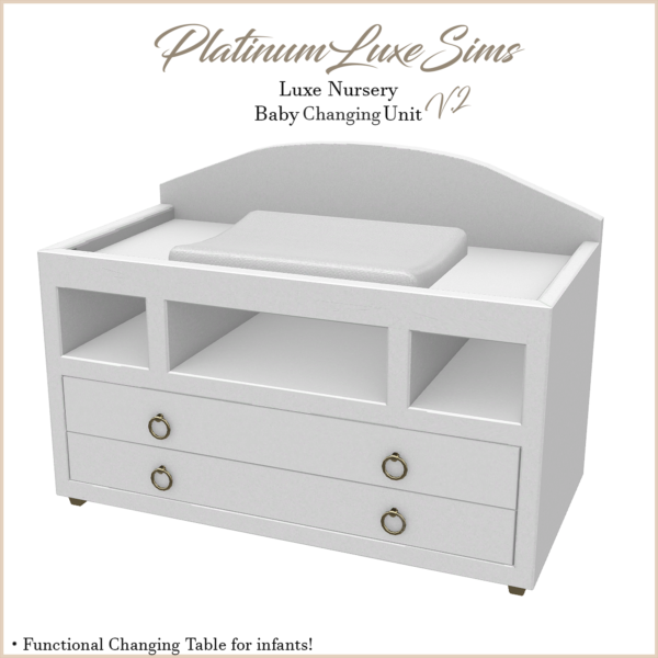 Luxe Nursery Baby Changing Unit V.2