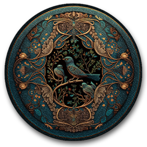 Tapis rond Classic Bird #2