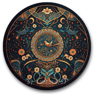Tapis rond Classic Bird #3