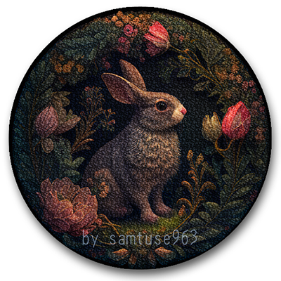 Tapis rond Classic Bunny #18