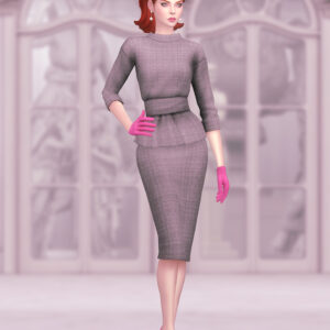 Pull et jupe Barbie - Collaboration Sentate x Rusty
