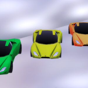 Voiture de sport de luxe - Décor