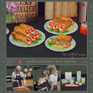Crêpes farcies au saumon et au fromage frais